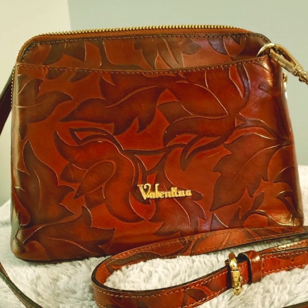 unique brown leather fall cross body bag